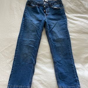 High Rise Ankle Cropped Popsugar Jeans